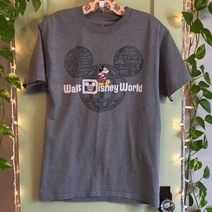 Women's Disney Parks Walt Disney World Hanes Tagless Grey T-shirt M